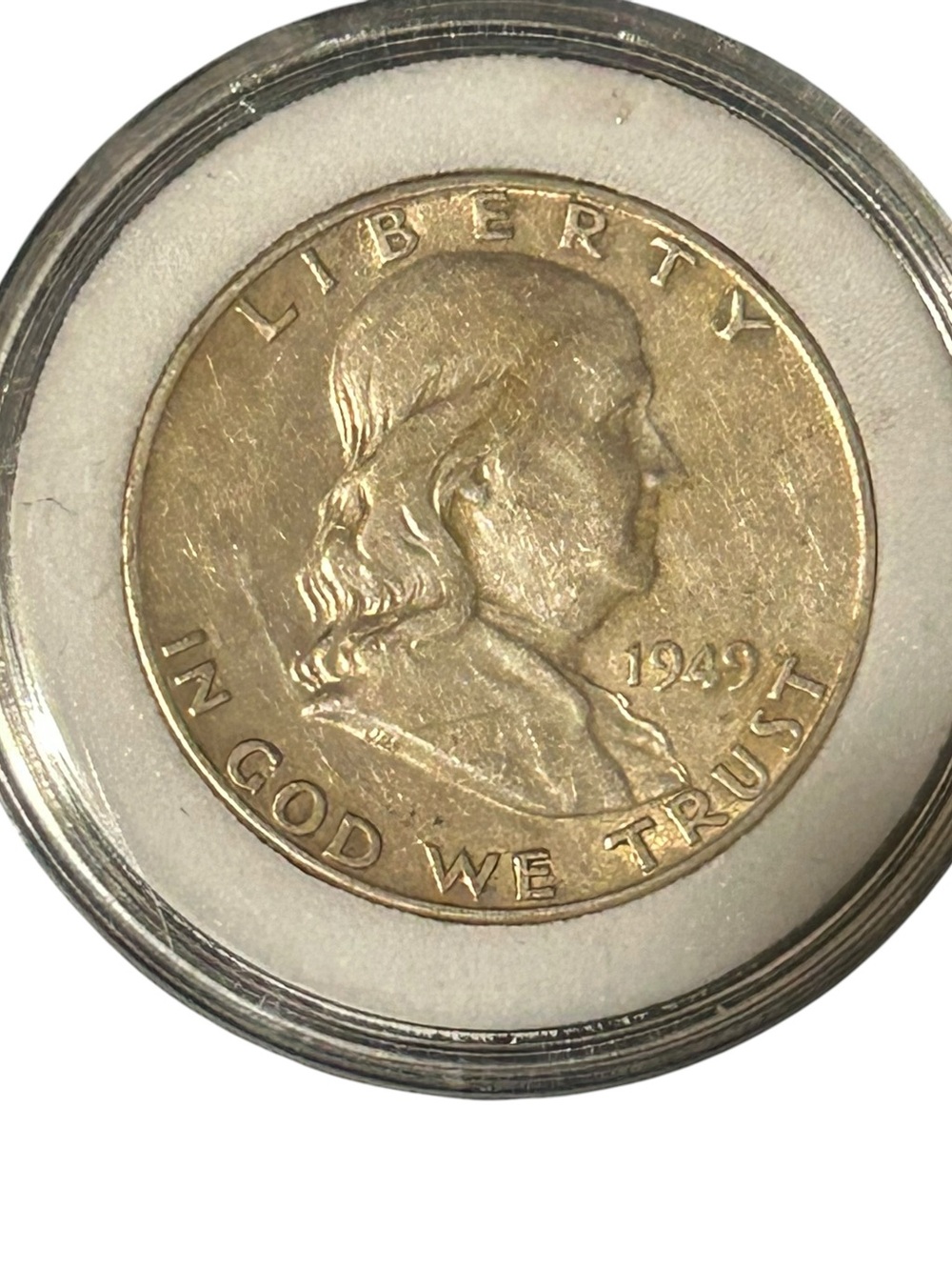 1949 Franklin Half Dollar - Gold-Toned Silver Coin